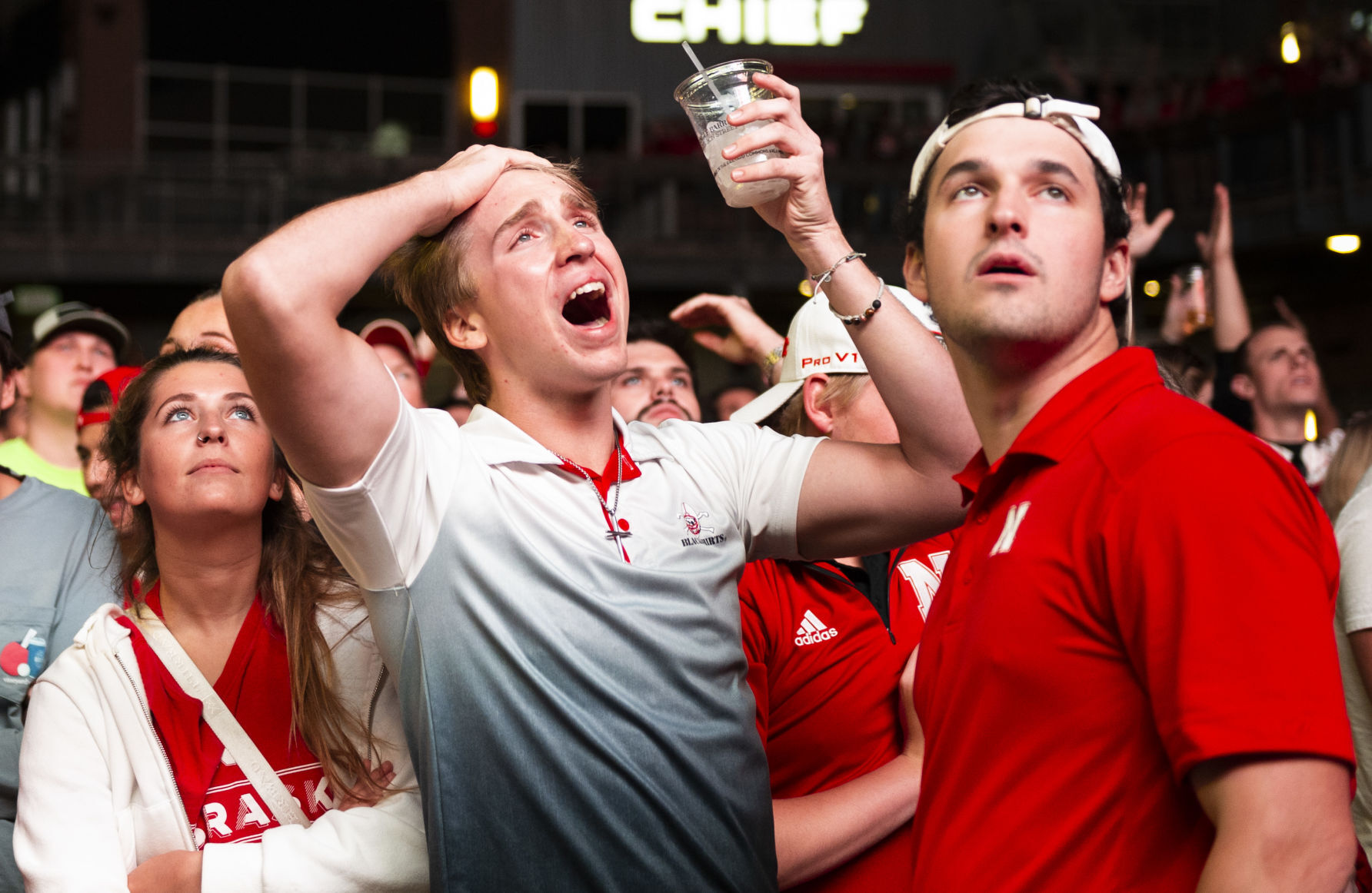 Fans at Railyard, Nebraska vs. Michigan State, 9.25